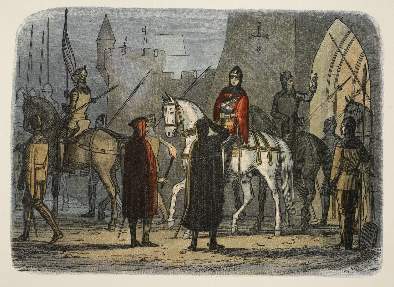 Henry V marcherer ud mod Lollards, fra A Chronicle of England BC 55 til AD 1485, pub. London, 1863 af James William Edmund Doyle