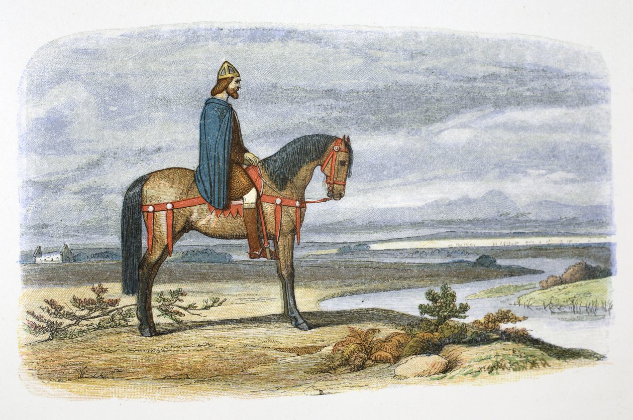 Kong Alfred planlægger erobringen af den danske flåde, 892 1864 af James William Edmund Doyle