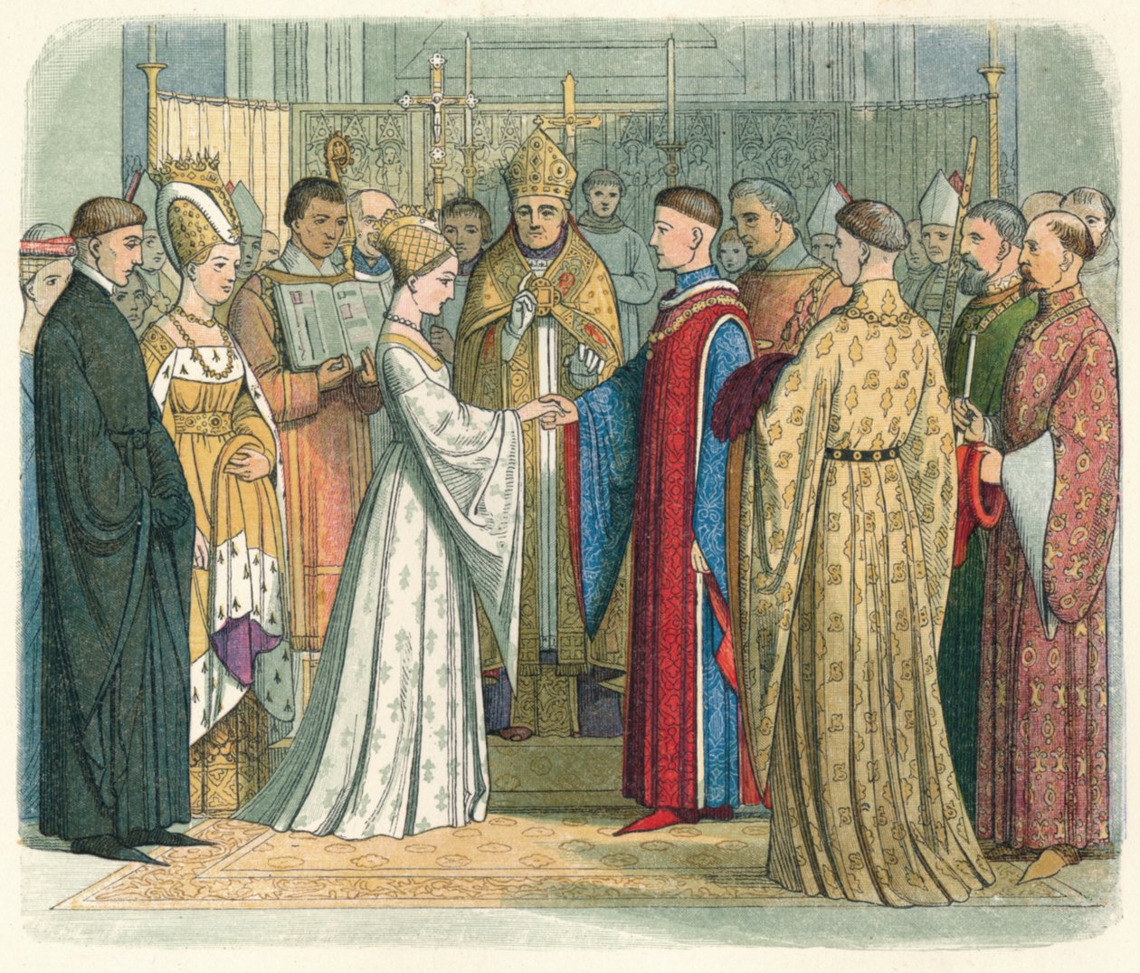 Ægteskab med Henry V. og Katherine af Frankrig, 1420 1864 af James William Edmund Doyle