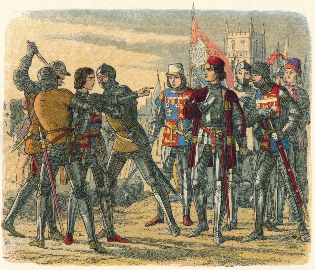 Mordet på Prins Edward, 1471 1864 af James William Edmund Doyle