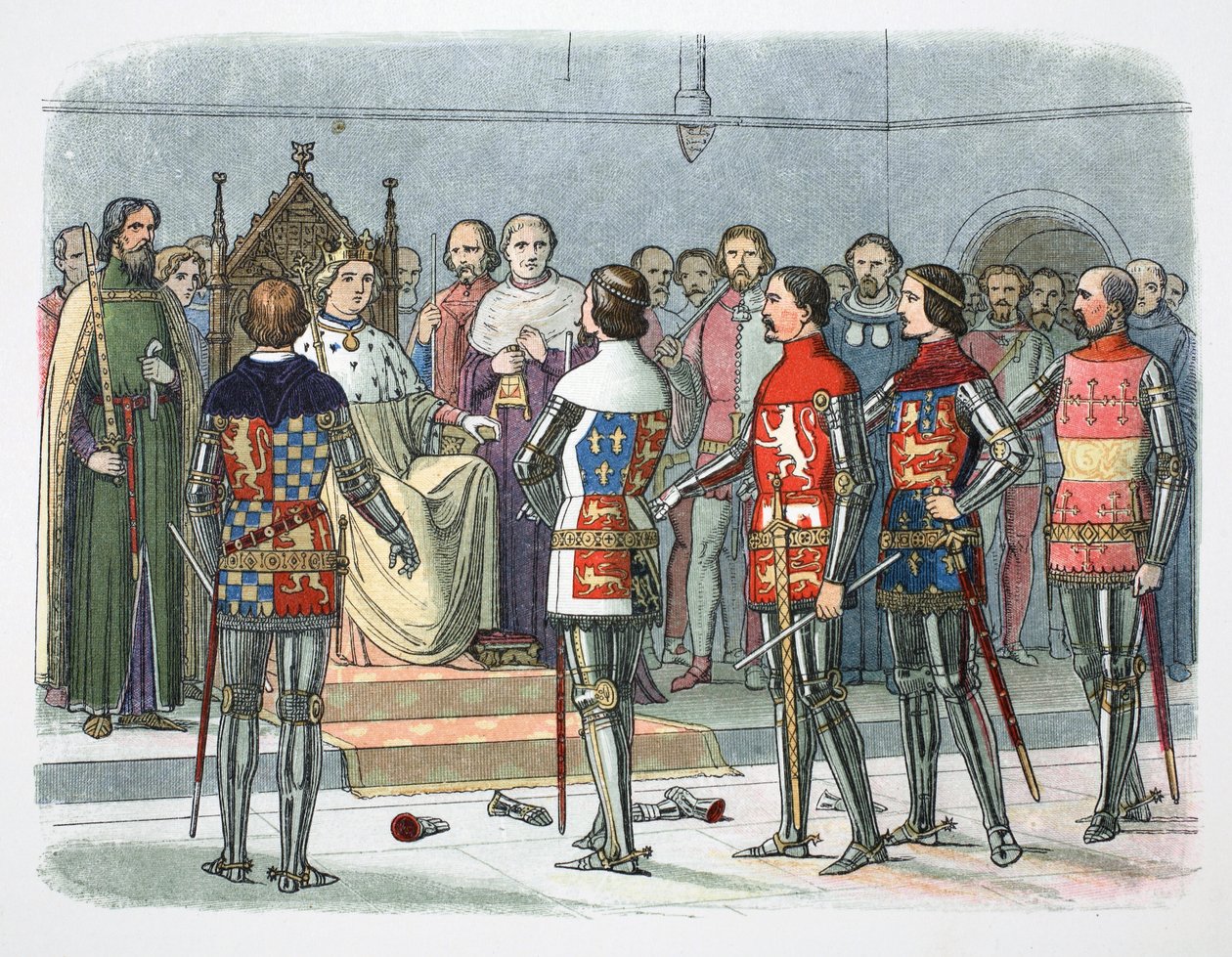 Adelsmænd før kong Richard II, Westminster, 1387 1864. af James William Edmund Doyle