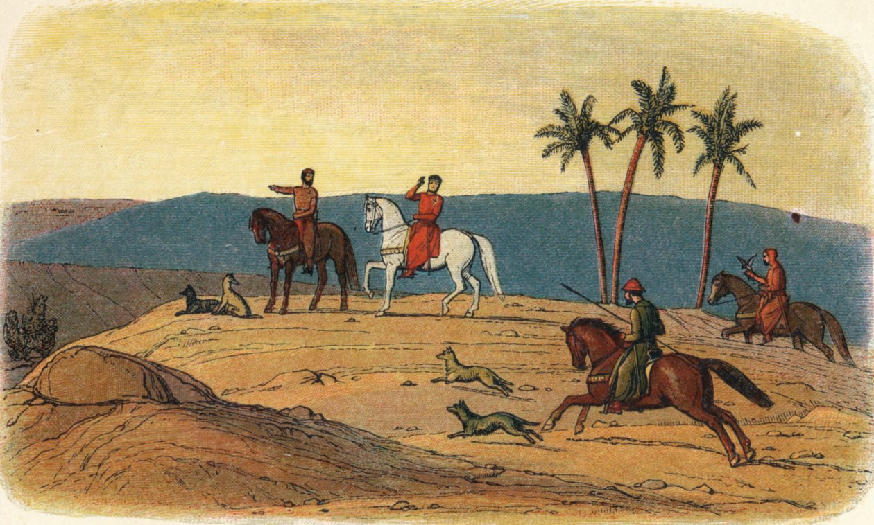 Richard nægter at se på den hellige by, 1192 1864 af James William Edmund Doyle