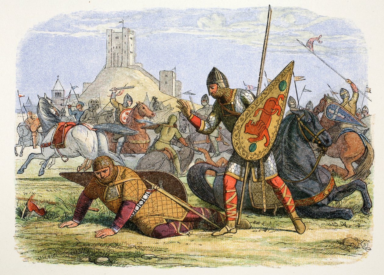 Robert sårede sin far, kong William I, Normandiet, 1079 1864 af James William Edmund Doyle