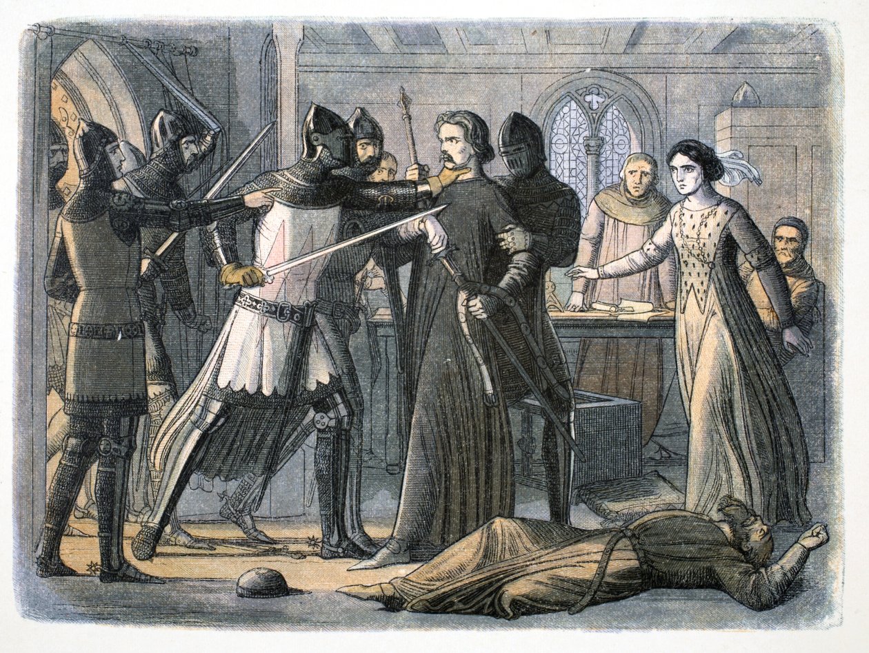 Anholdelsen af Sir Roger Mortimer, Nottingham Castle, 1330 1864 af James William Edmund Doyle