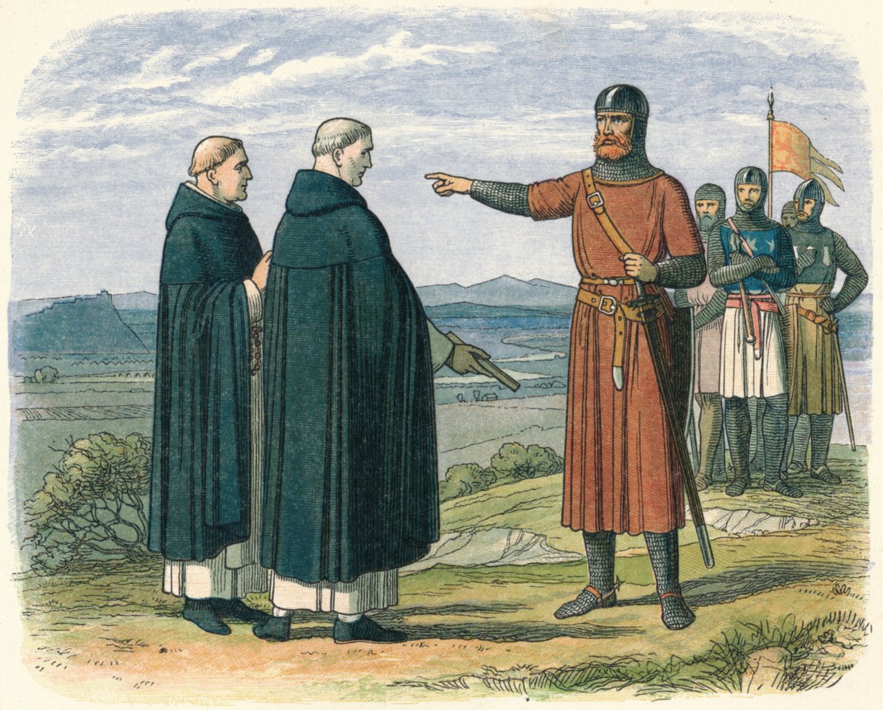 Wallace afviser de engelske forslag, 1297 1864 af James William Edmund Doyle