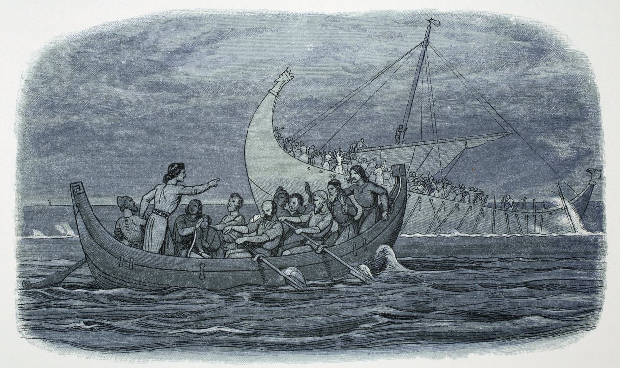 Vraget af det hvide skib, Frankrig, 1120 1864 af James William Edmund Doyle