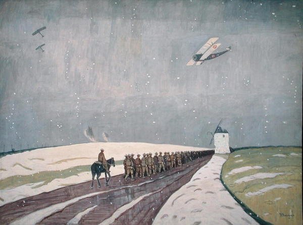 Canadiere i sneen af James Wilson Morrice