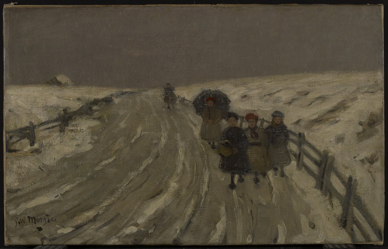 Hjemkomst fra skole, ca. 1901 af James Wilson Morrice