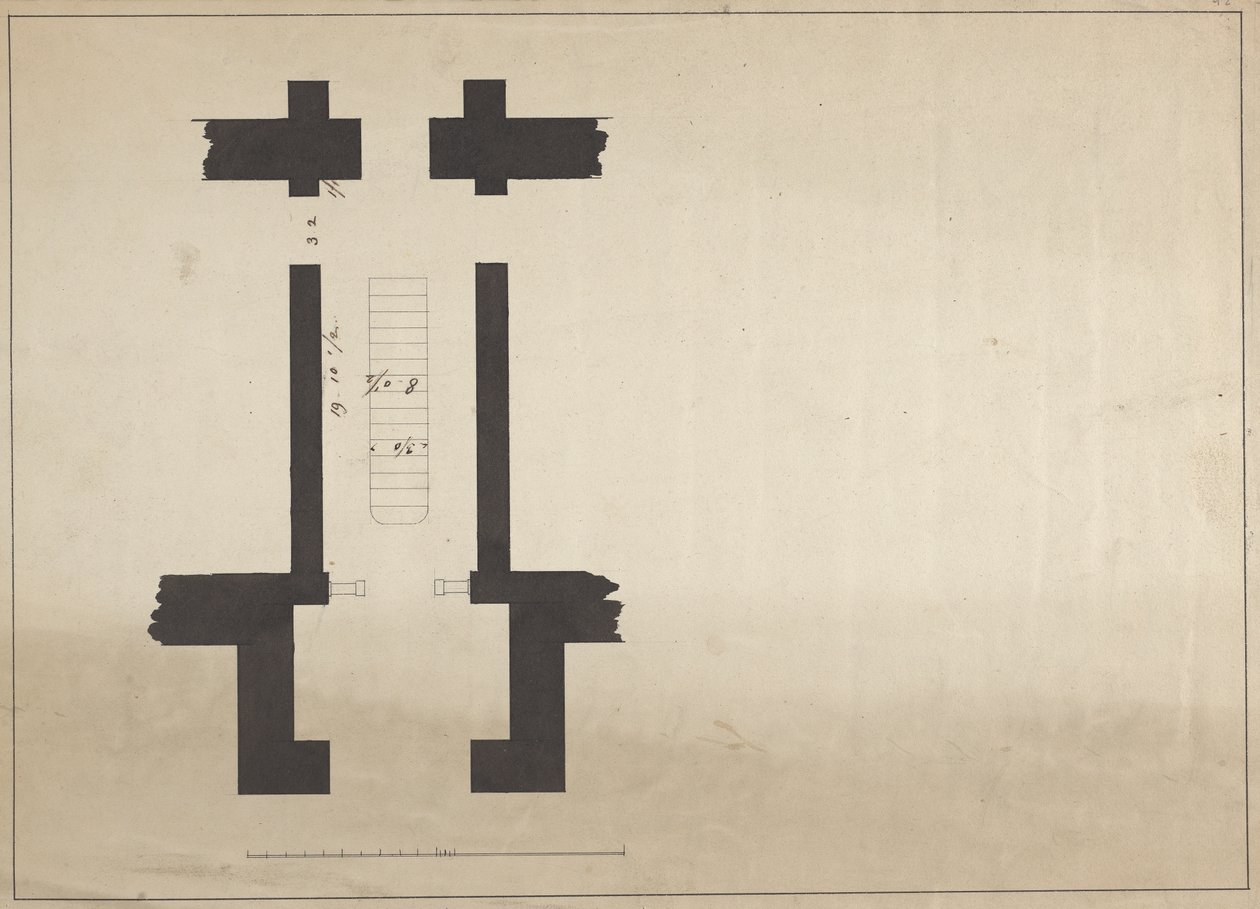 Cobham Hall, Kent: Uidentificeret plan for en passage af James Wyatt