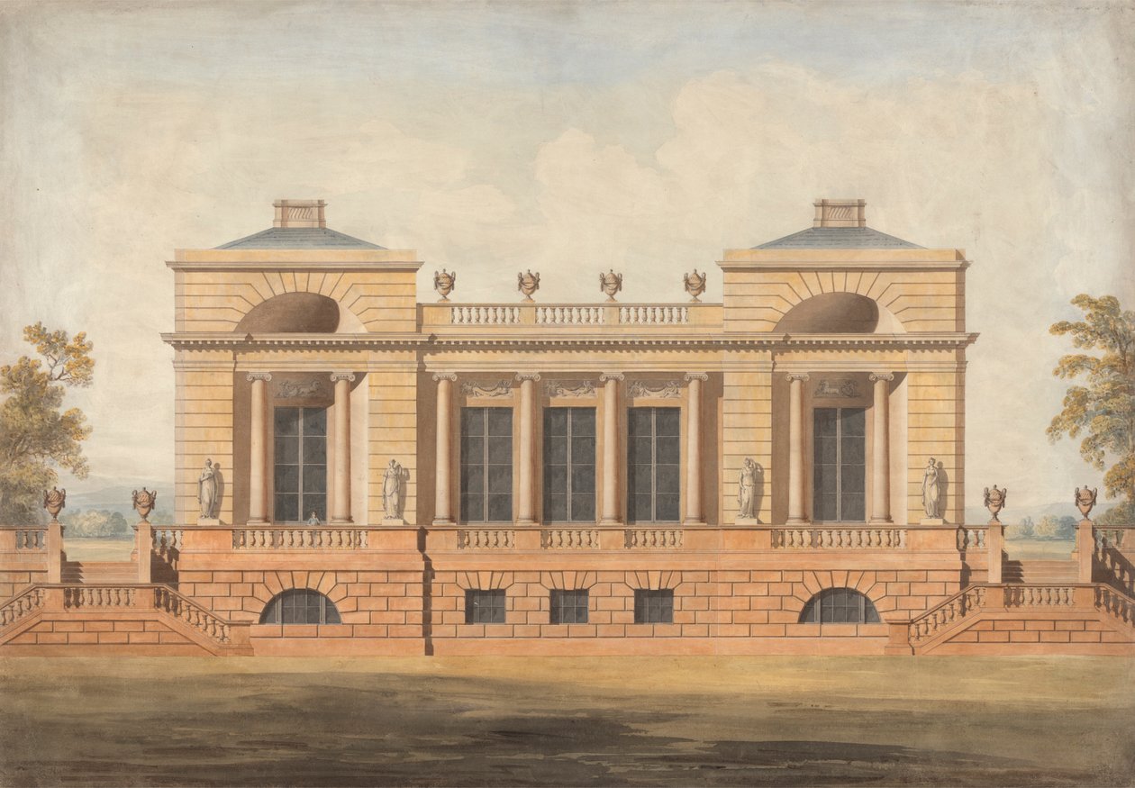 Design til et uidentificeret landsted af James Wyatt