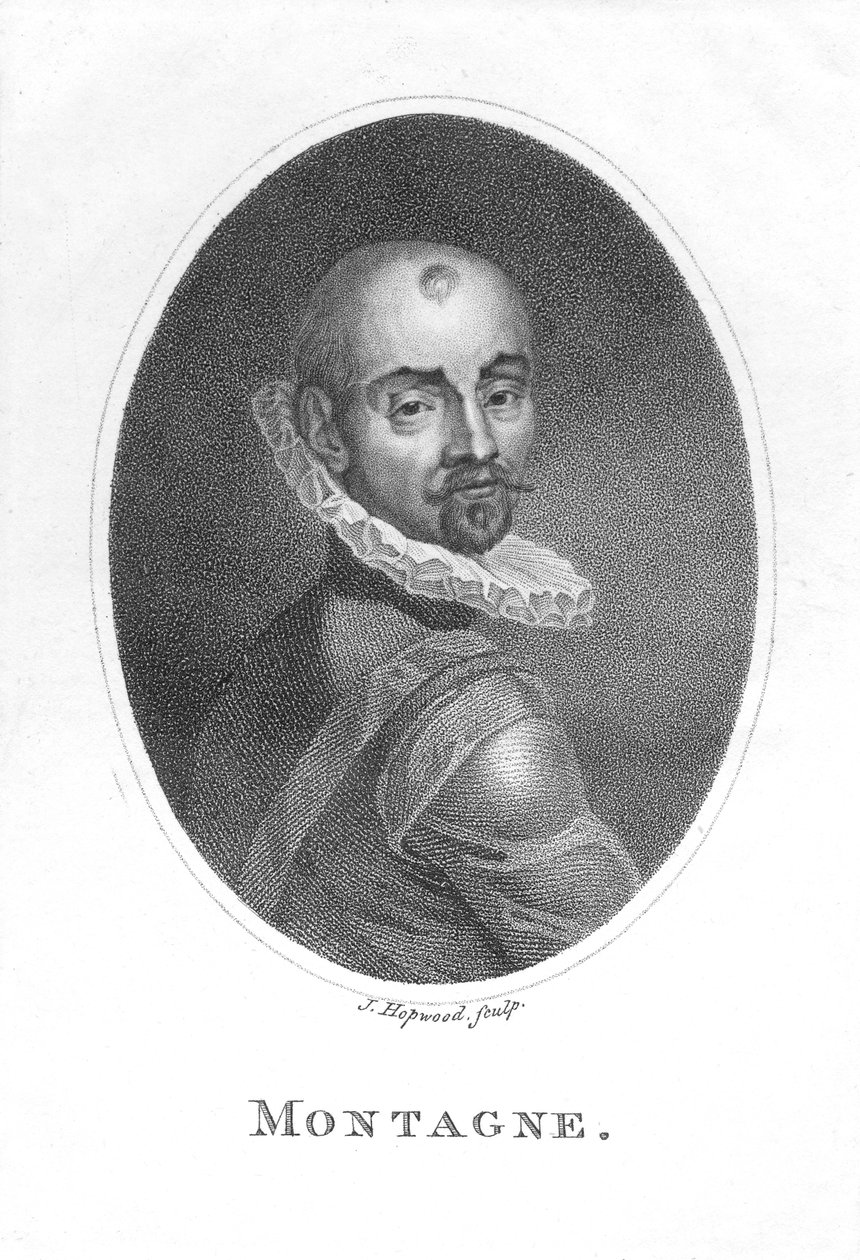 Portræt af Michel de Montaigne af James, the Elder Hopwood
