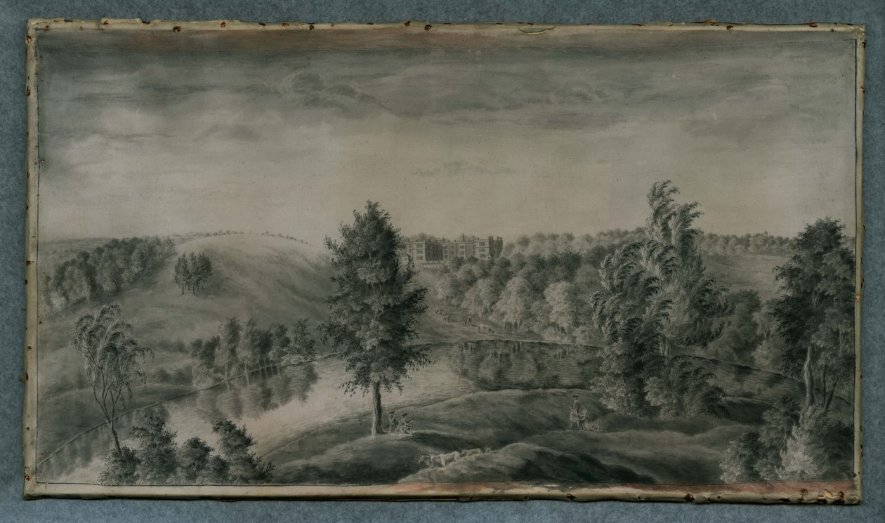 Udsigt over Temple Newsam House, fra øst af James the Younger Lambert