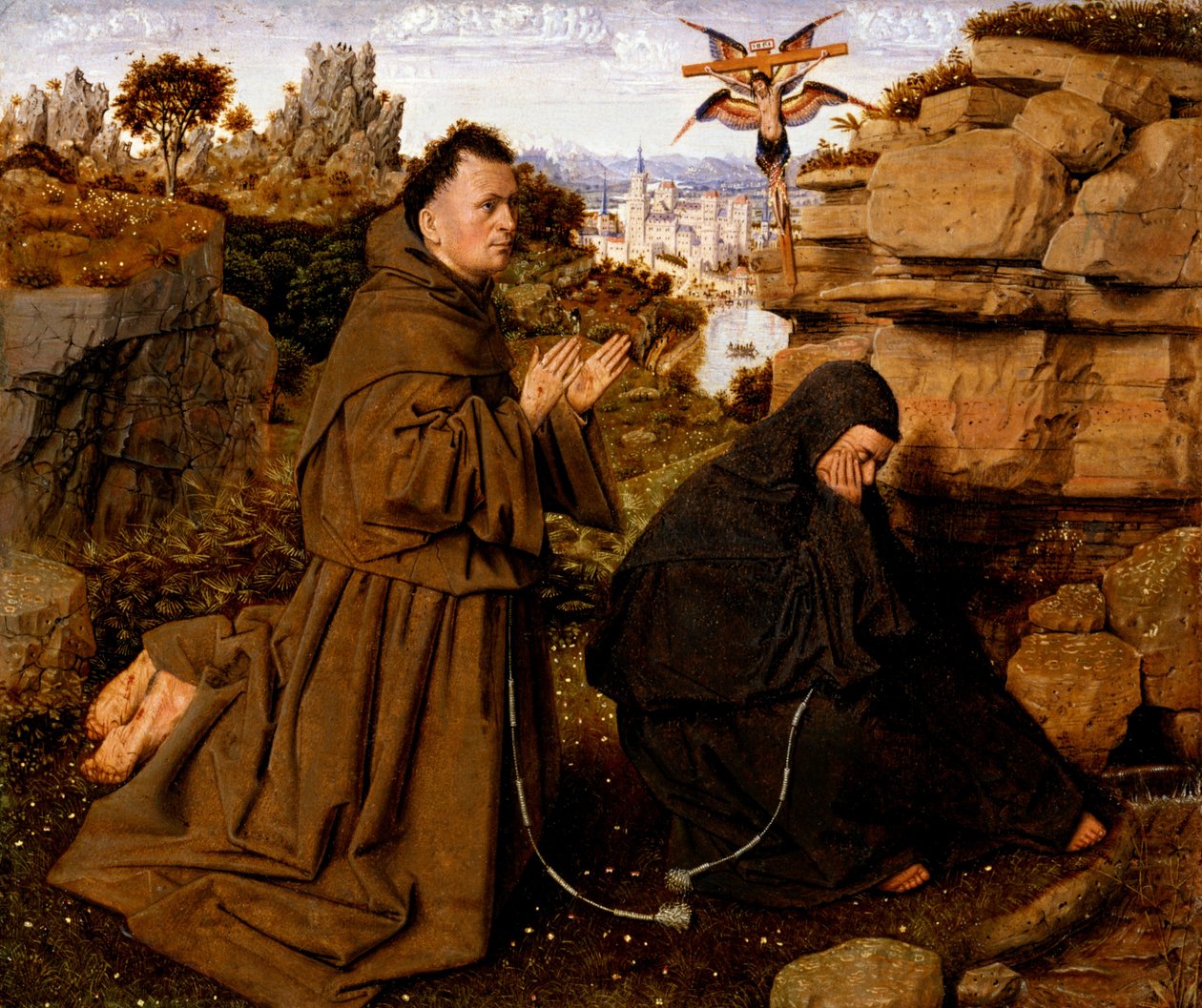 Den hellige Frans af Assisi modtager Stigmata af Jan van Eyck