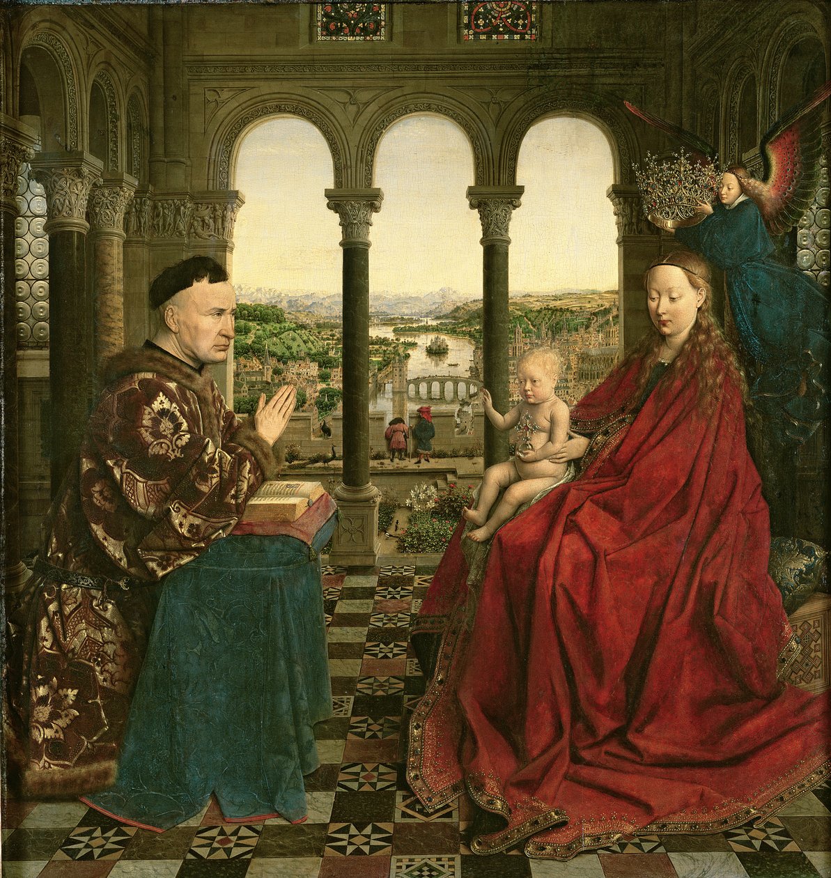 Rolin Madonna, ca. 1435 (panel) af Jan van Eyck