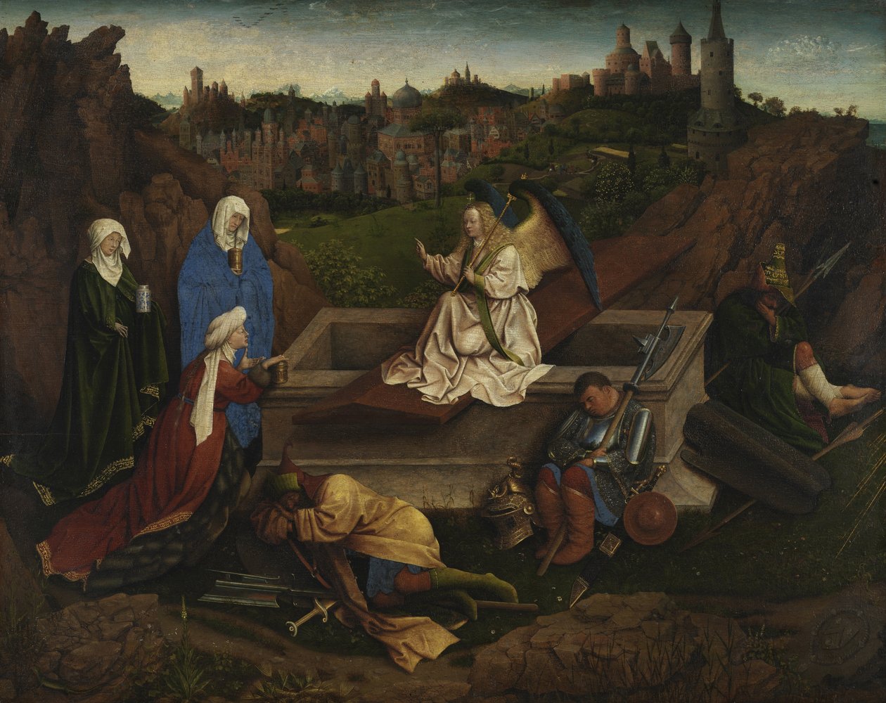 De tre Marys ved graven af Jan van Eyck