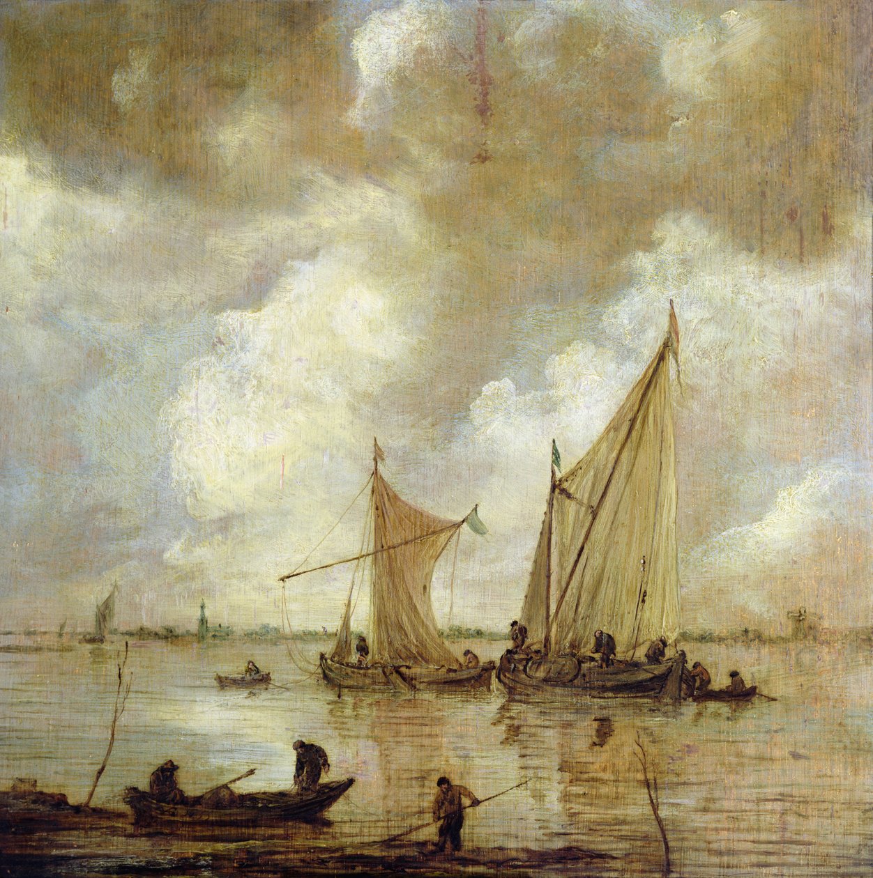 Stormfuldt havlandskab, 1655 af Jan Josephsz van Goyen