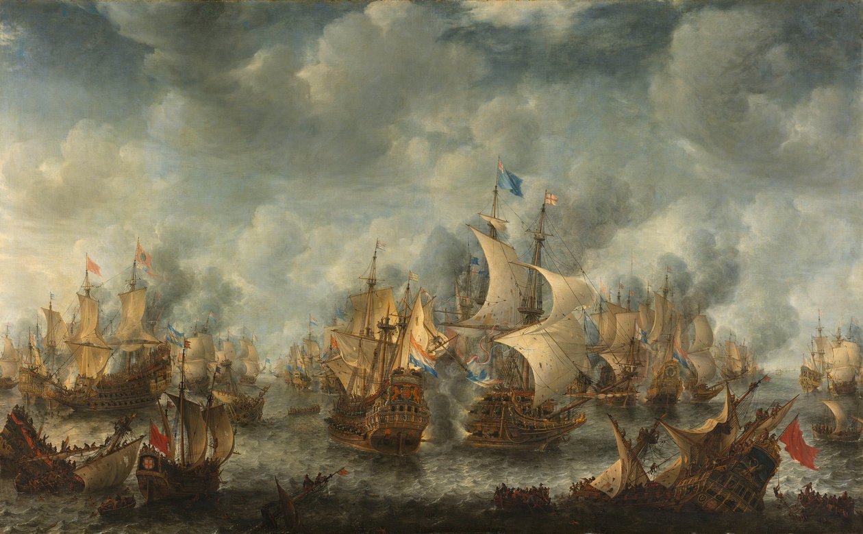 Slaget ved Ter Heijde af Jan Abrahamsz. Beerstraten