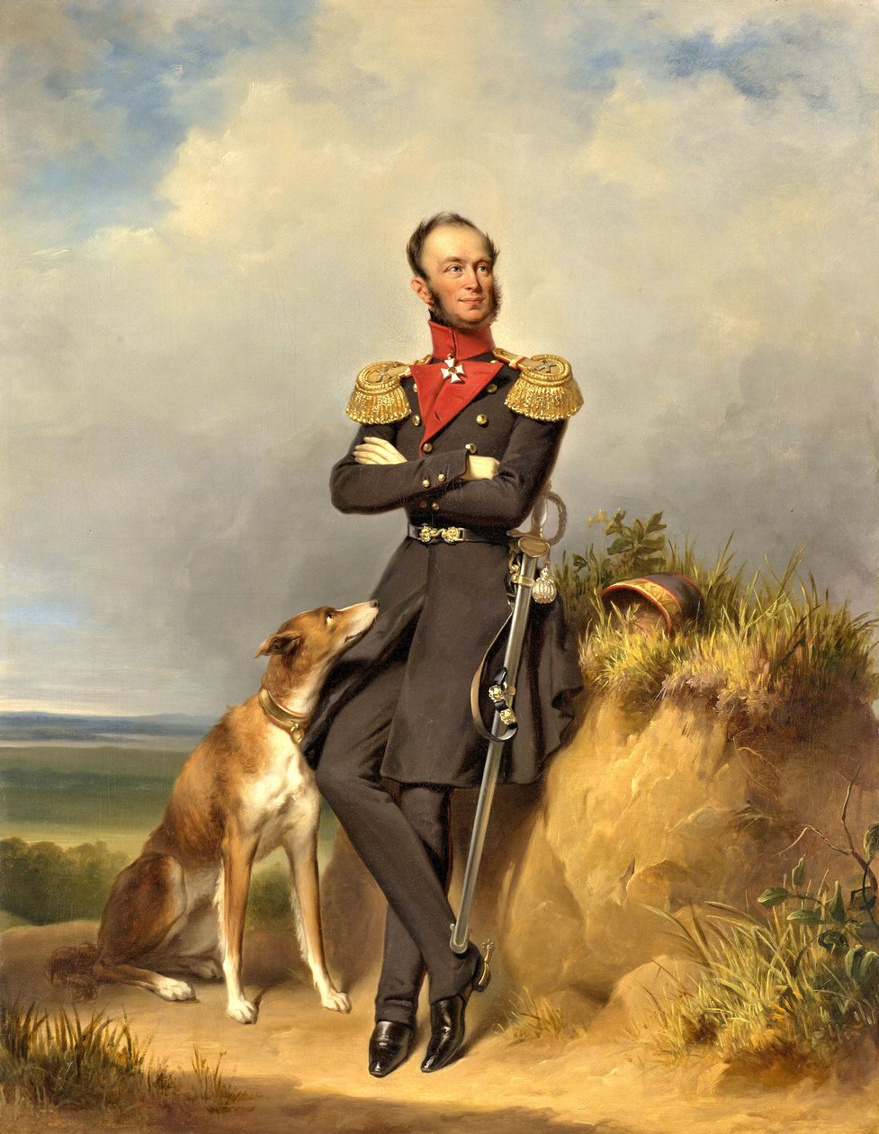 William II (1792-1849), konge af Holland af Jan Adam Janszoon Kruseman