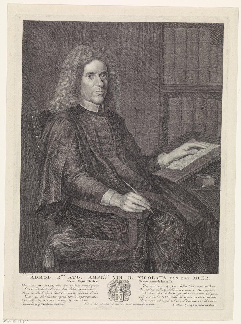 Portræt af Nicolaas van der Meer af Jan Anthonie Coxie