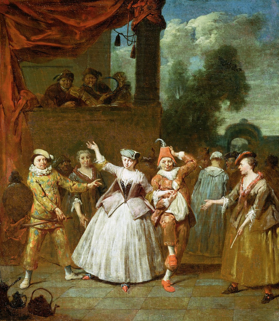 Skuespillere fra Commedia dellArte af Jan Baptist Lambrechts