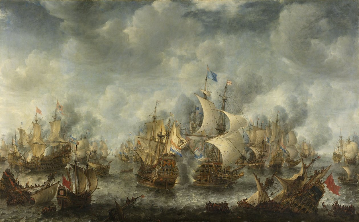 Slaget ved Terheide, 1653-66 af Jan Abrahamsz. Beerstraten