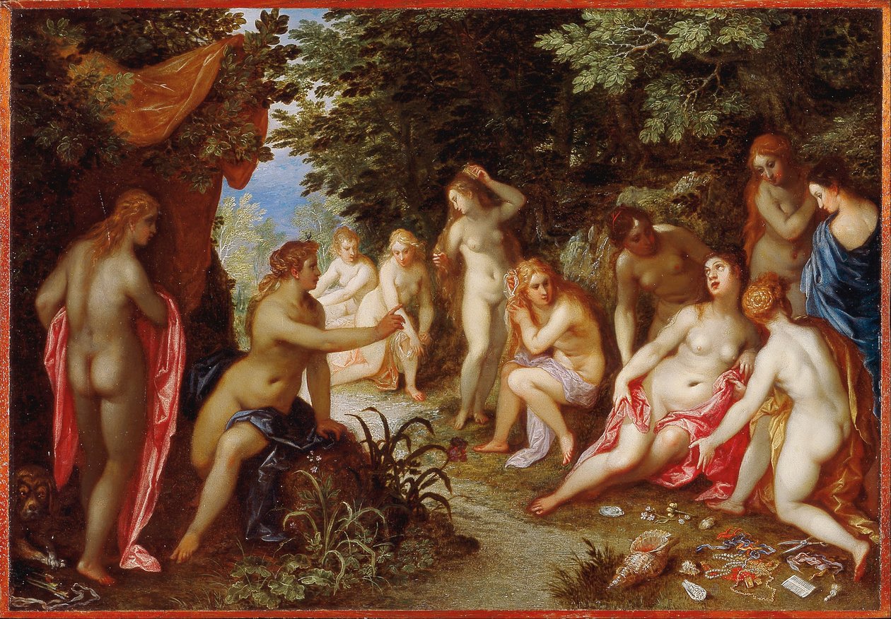 Diana og Callisto af Jan the Elder Brueghel
