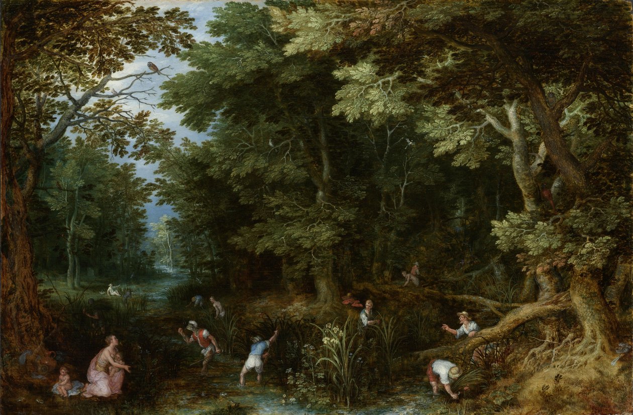 Latona og de lykiske bønder af Jan the Elder Brueghel