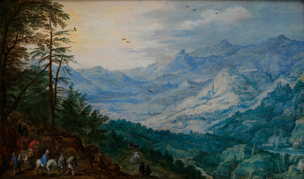 Rocky Landskab af Jan the Elder Brueghel