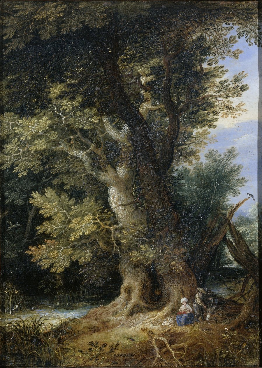 Hvil på flyvningen til Egypten af Jan the Elder Brueghel