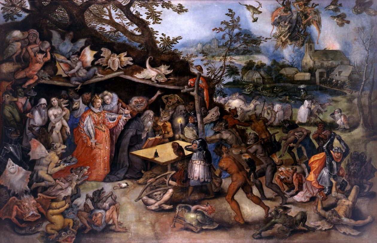 Fristelser af Sa _Antonio Abad af Jan the Elder Brueghel
