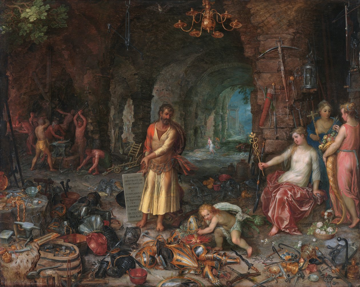 Profetien om profeten Esajas af Jan the Elder Brueghel