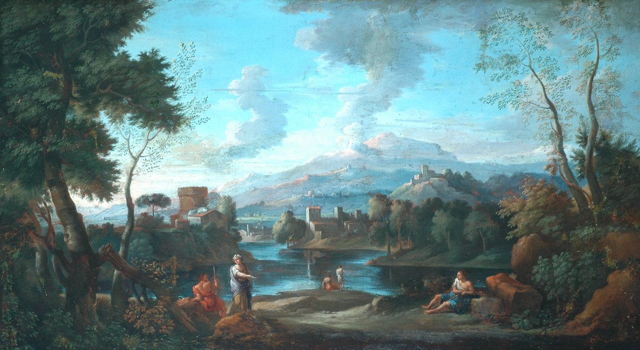 Klassisk Landskab, Orizante af Jan Frans van Bloemen