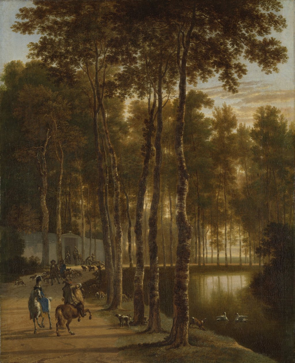 Birkens allé af Jan Hackaert