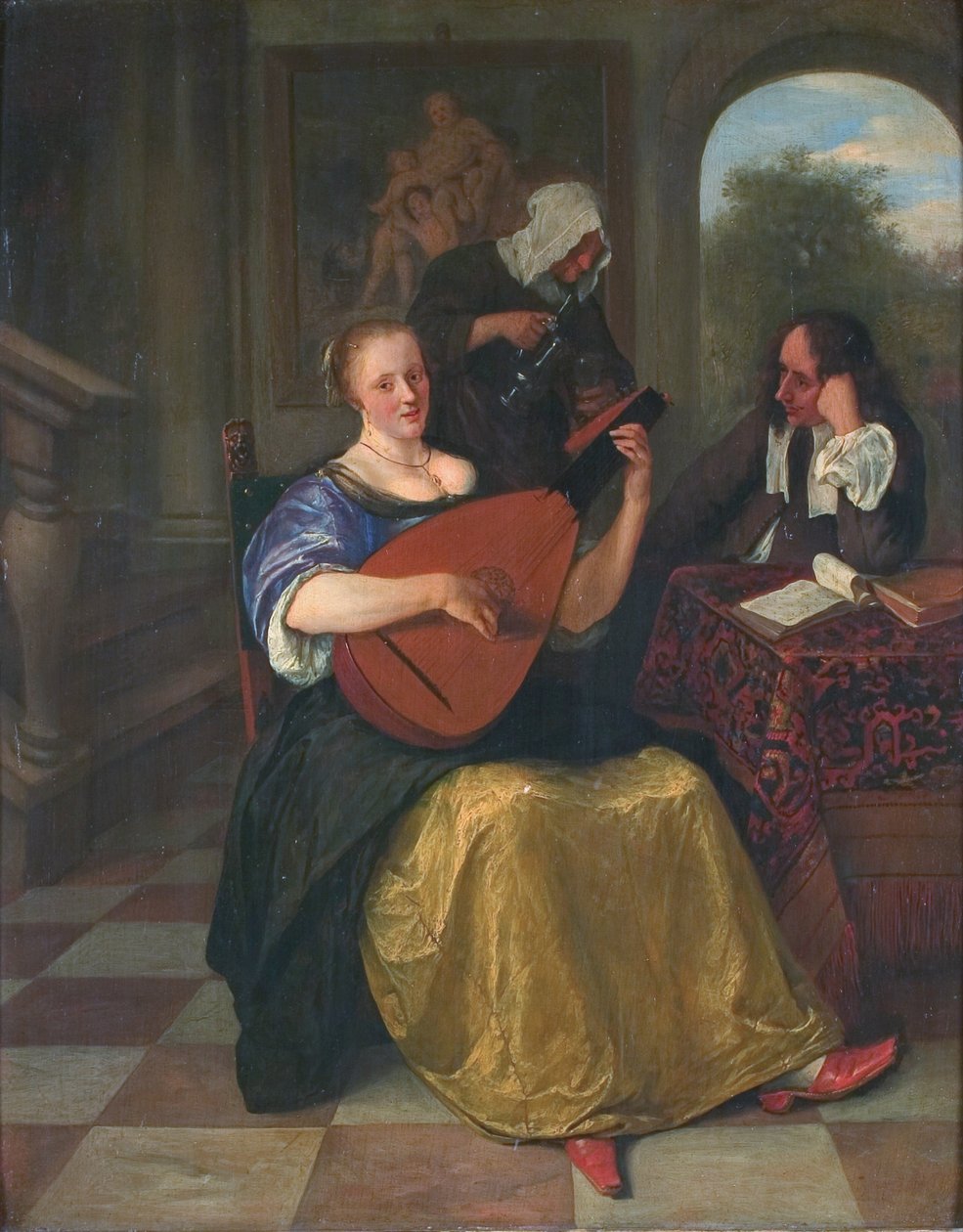Løjtespilleren af Jan Havickszoon Steen