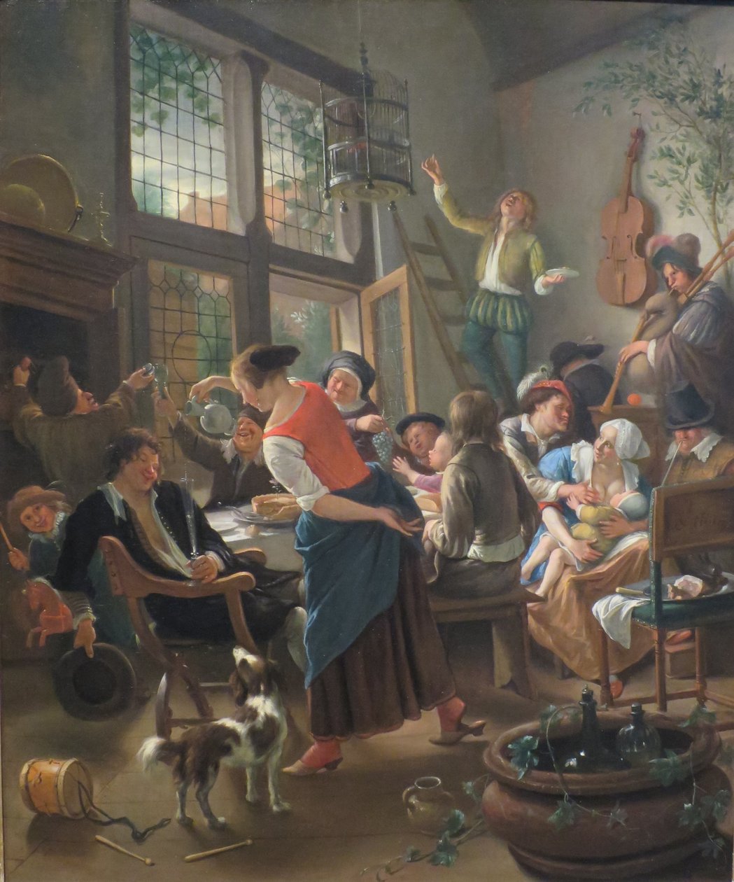 Festligt familiemåltid af Jan Havickszoon Steen