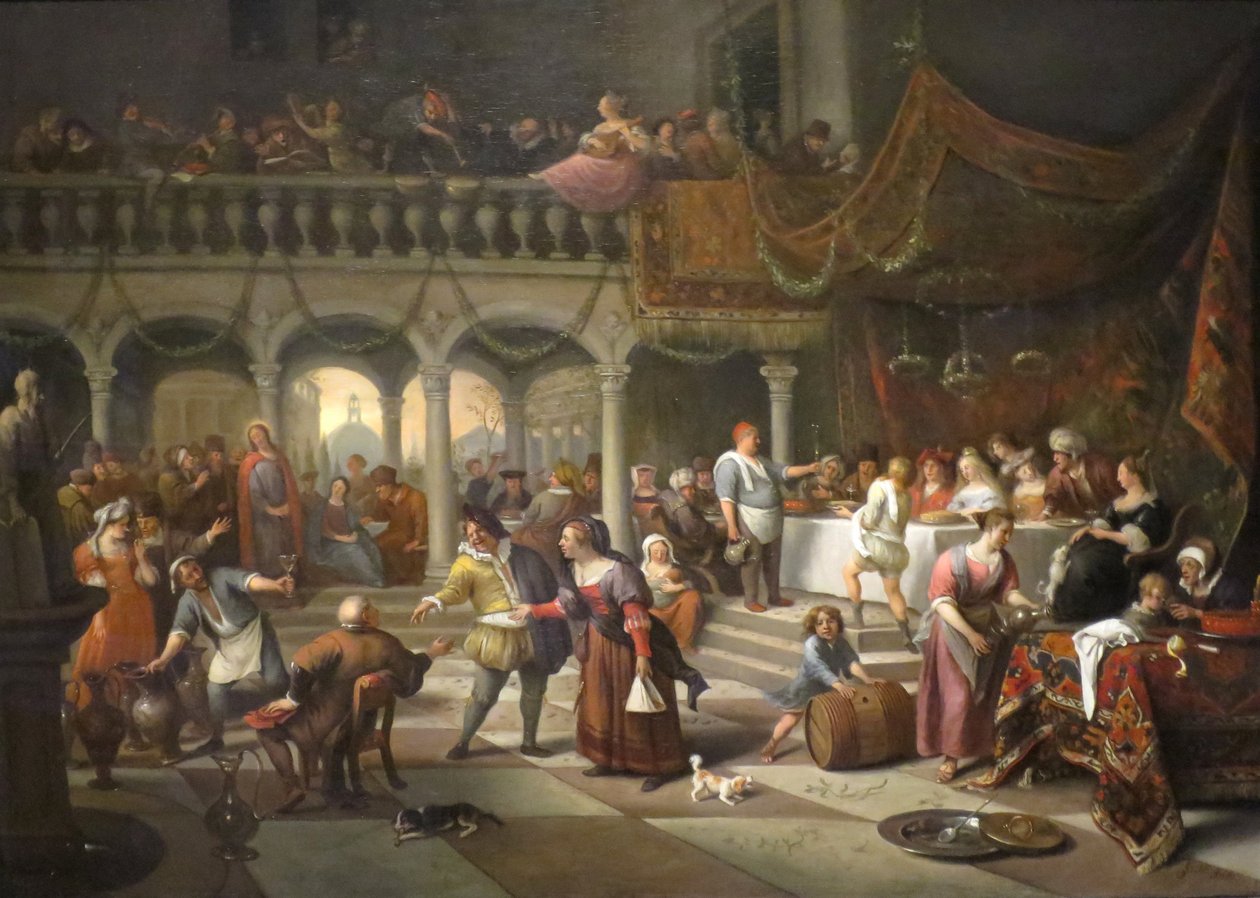 Bryllup i Kana af Jan Havickszoon Steen