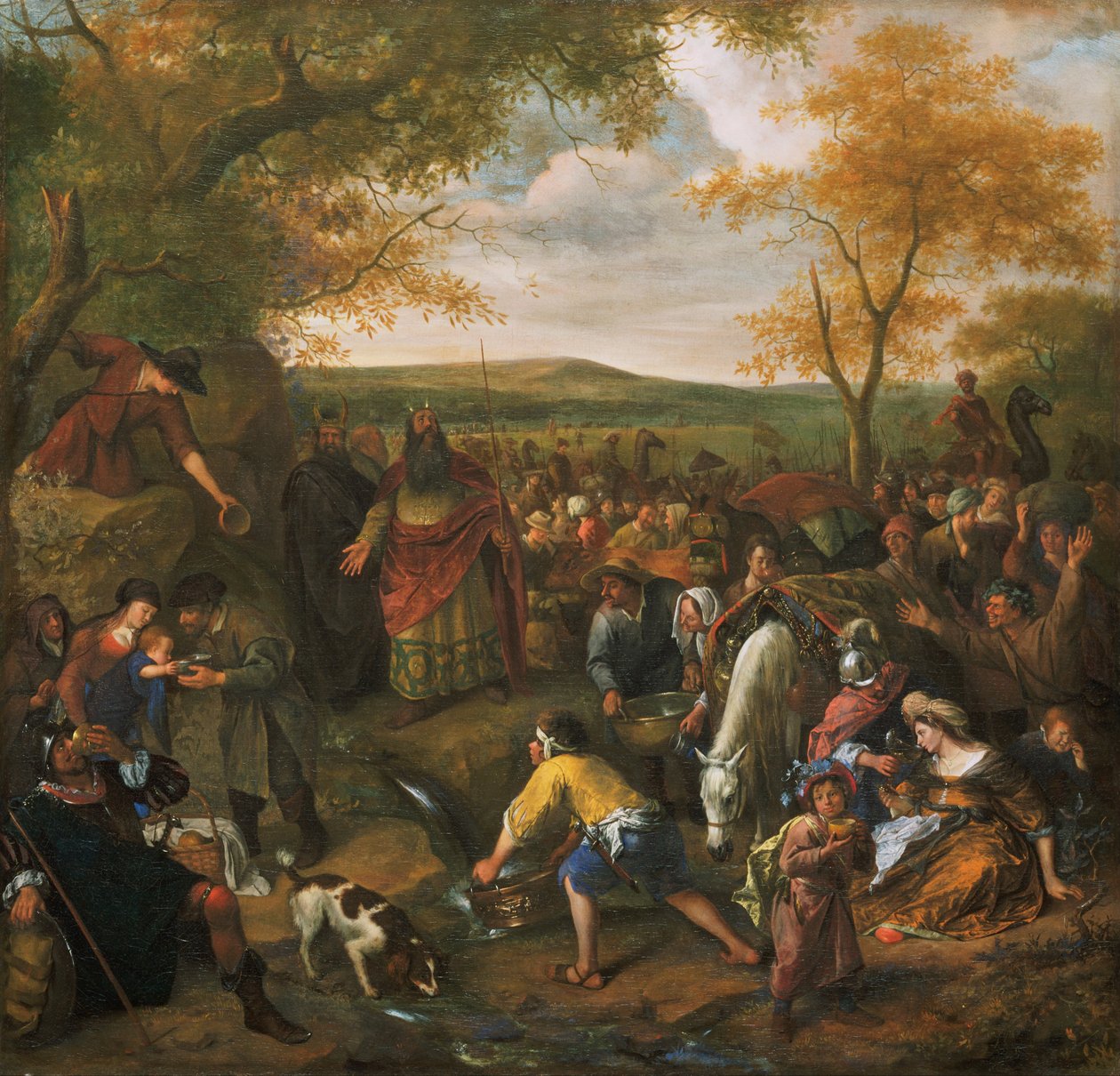 Moses slår på klippen af Jan Havickszoon Steen