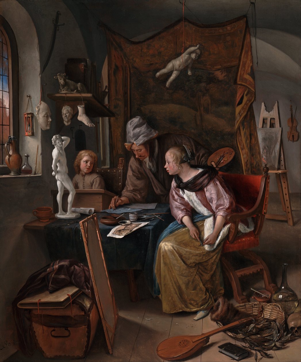 Tegnelektionen af Jan Havickszoon Steen