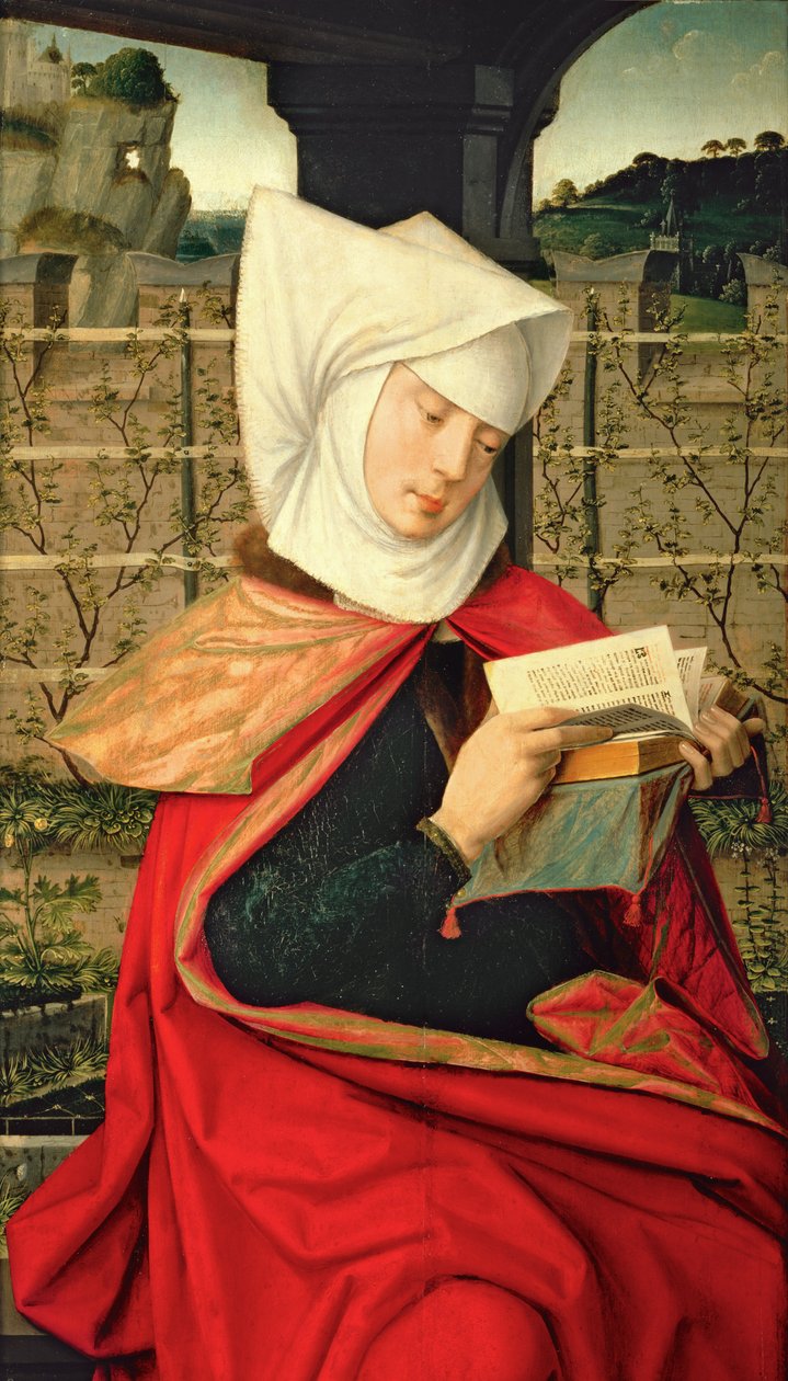 Emergency, St. Annes mor, panel fra den yderste venstre side af en polyptykon fra Jomfruens Genealogi af Jan II Provost