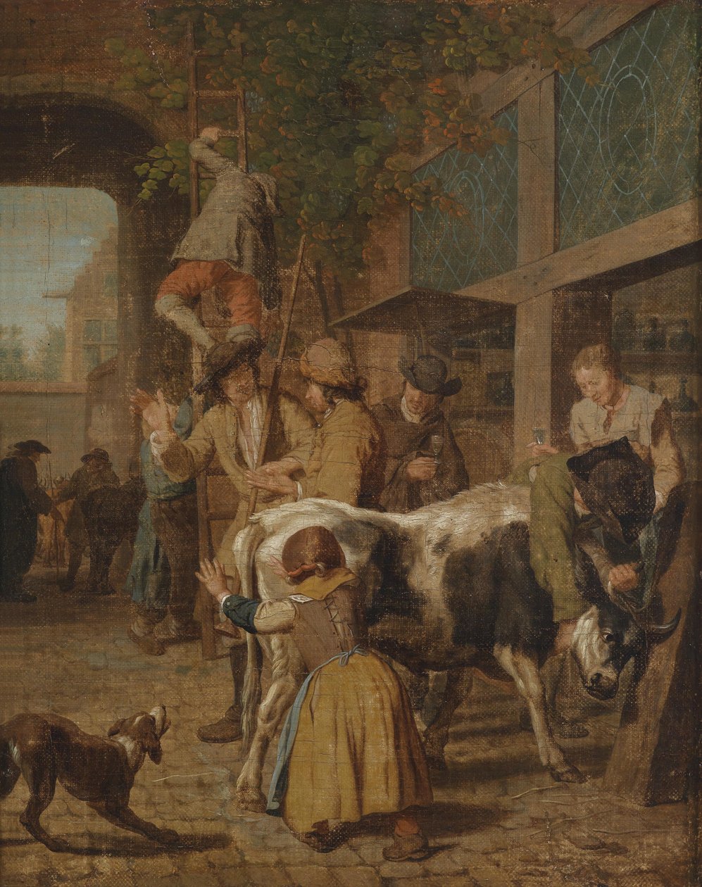 Viehmarkt af Jan Josef the Elder Horemans