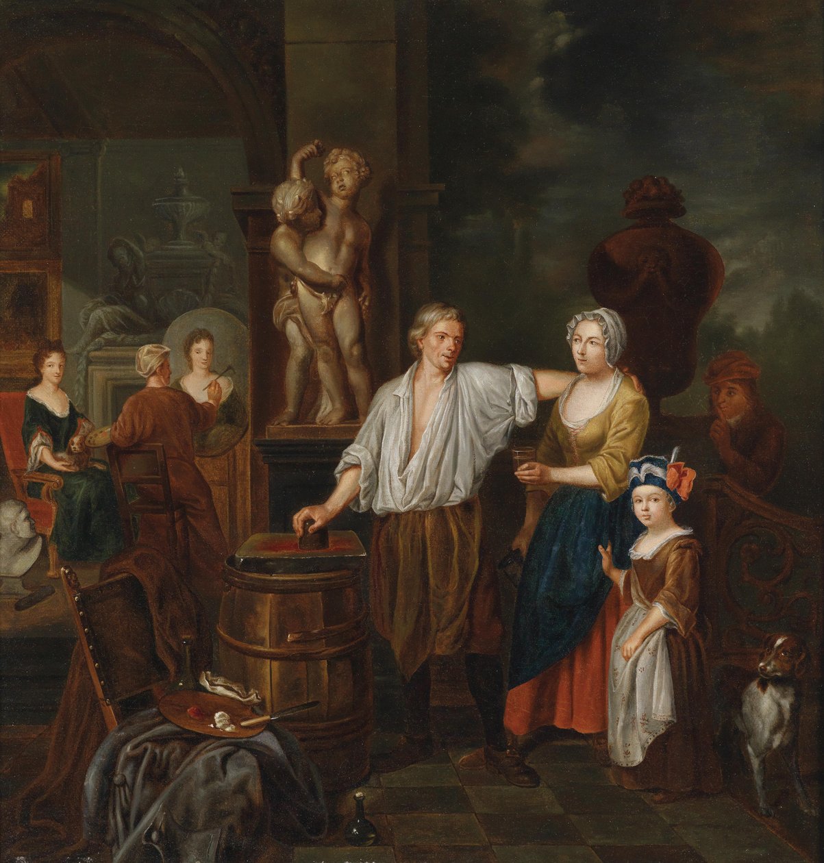 I malerstudiet af Jan Josef Horemans II