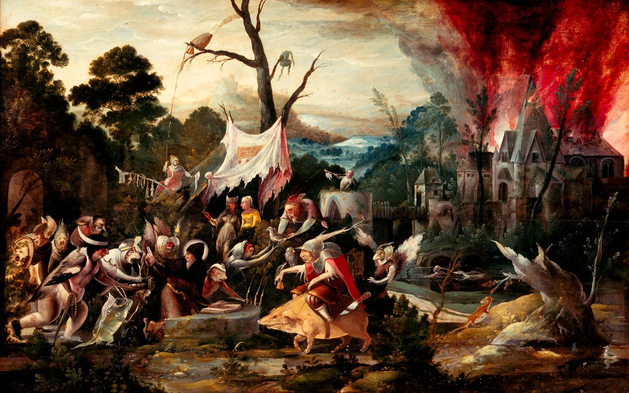 Fristelsen af Saint Anthony af Jan Mandijn