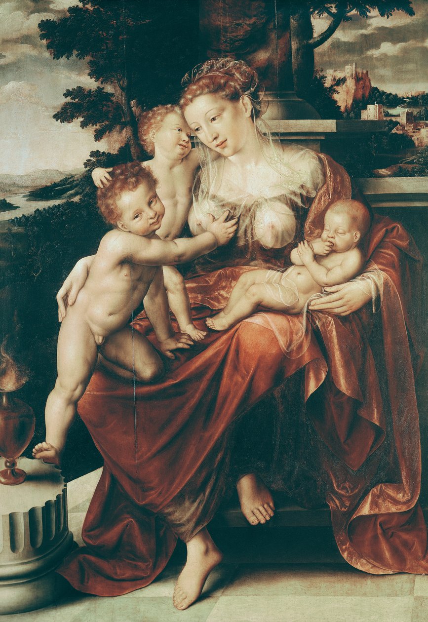 Velgørenhed, 1544-58 af Jan Massys or Metsys
