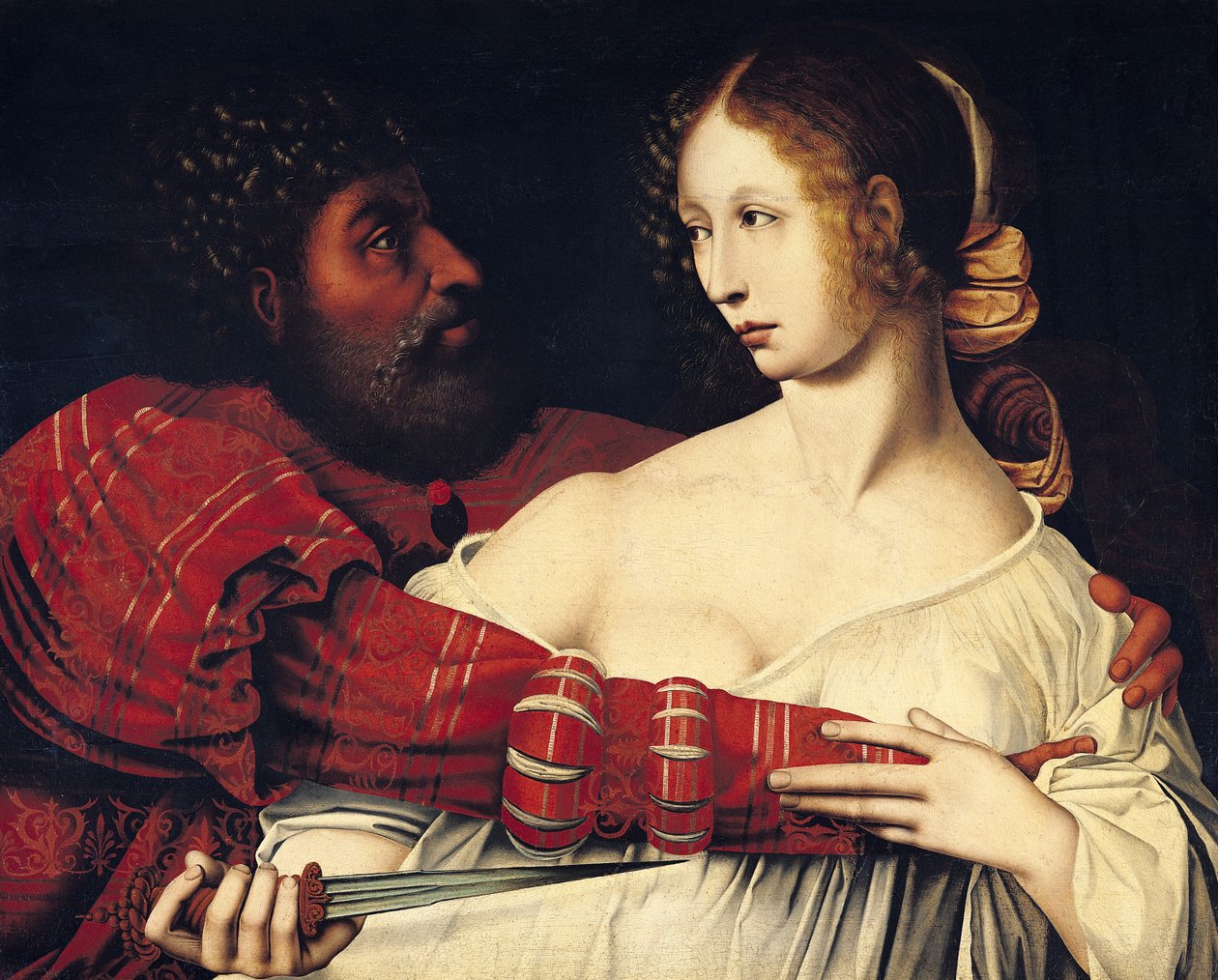 Tarquin og Lucretia af Jan Massys or Metsys