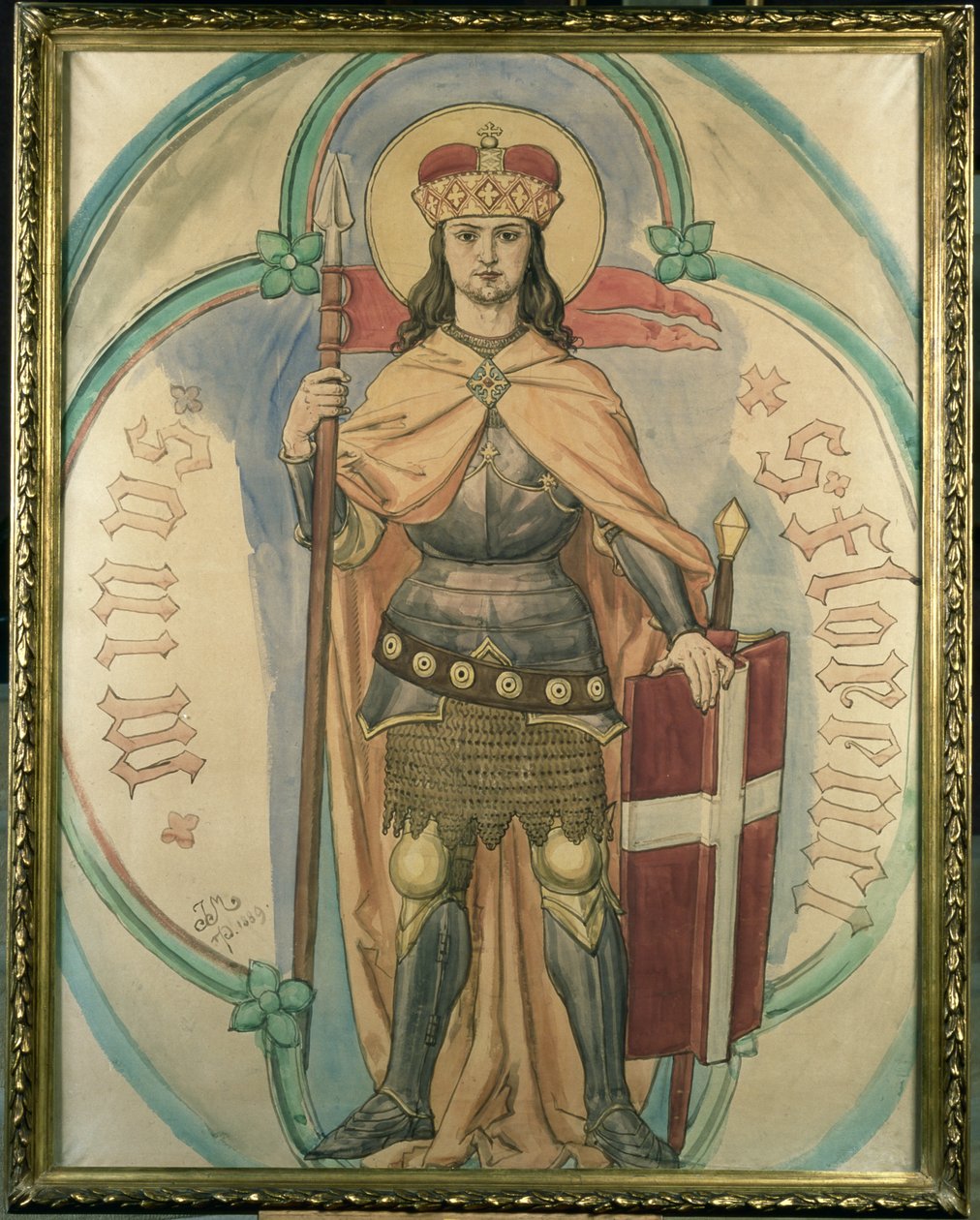 St. Florian, 1889 (wc på lærredstavle) af Jan Alojzy Matejko