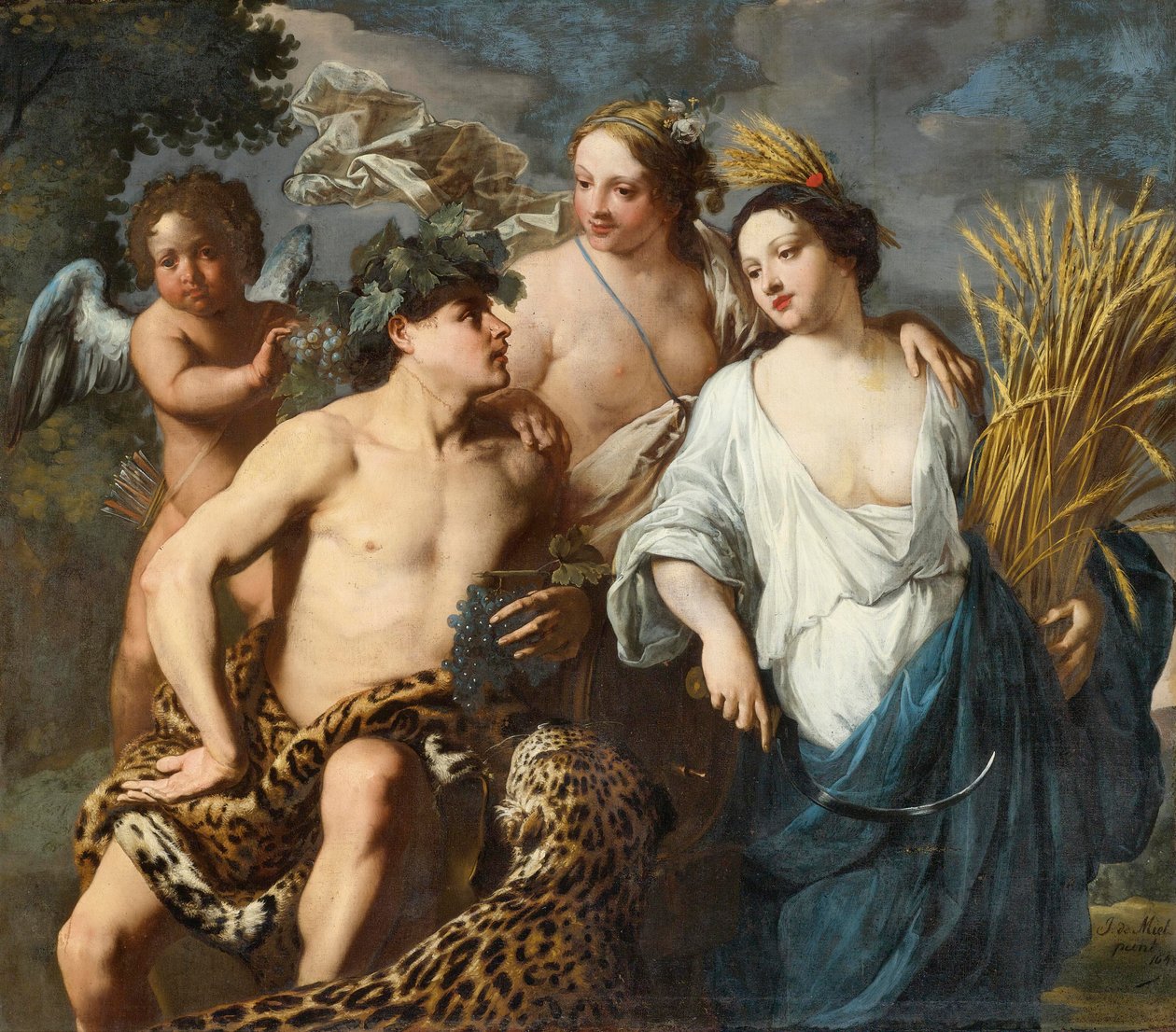 Ceres, Bacchus og Venus af Jan Miel