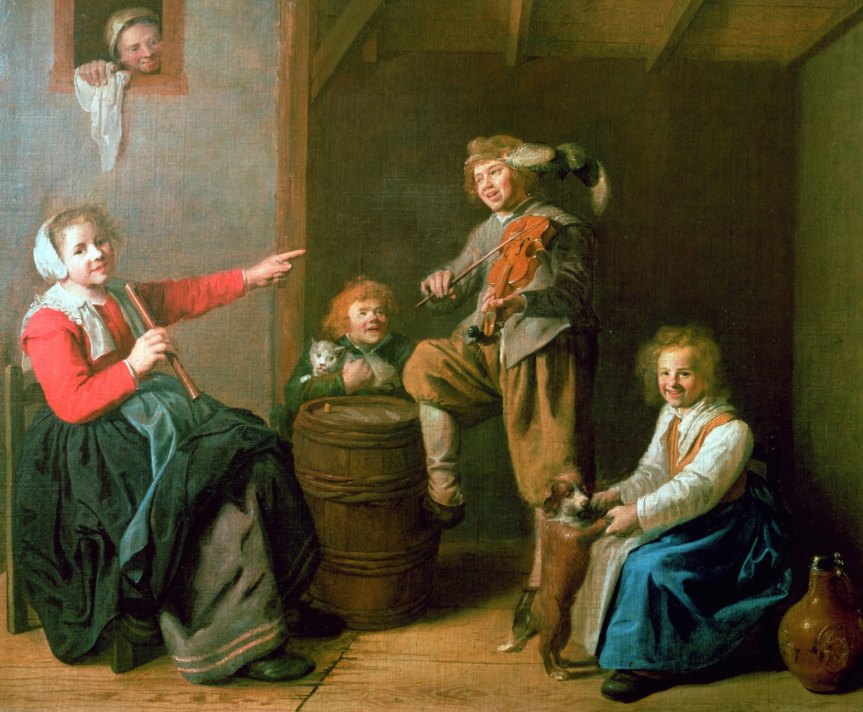 Den musikalske fest, 1600-tallet af Jan Miense Molenaer