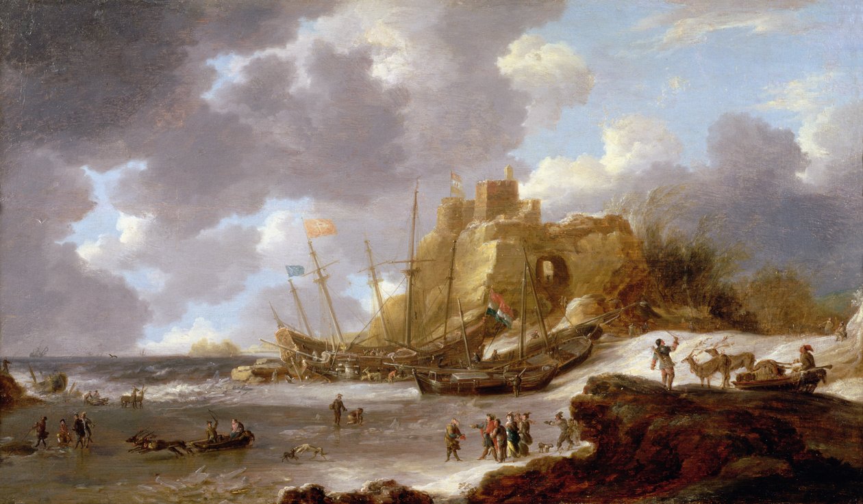 Norsk kystscene af Jan Peeters