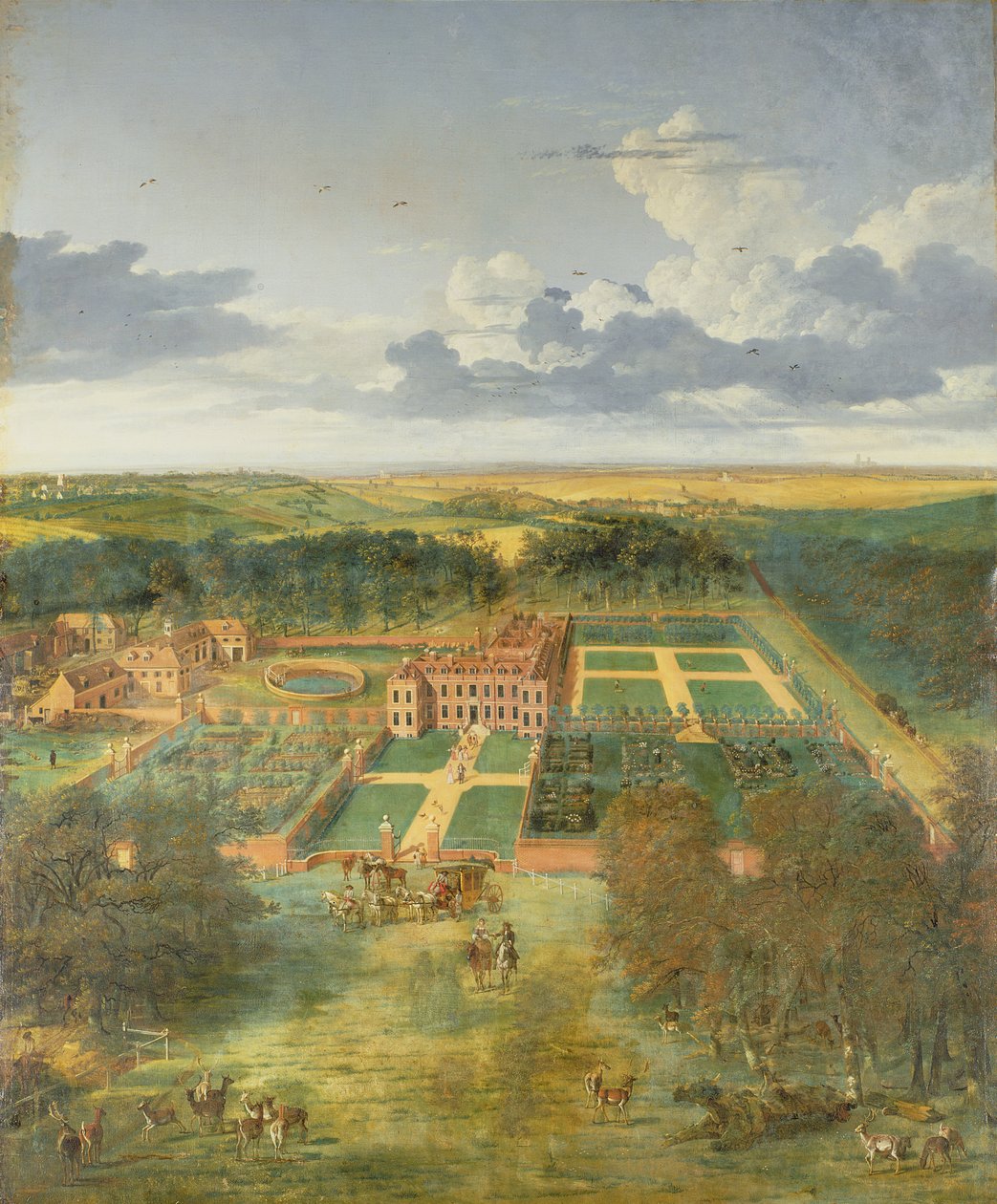 Cheveley Park, nær Newmarket af Jan Siberechts
