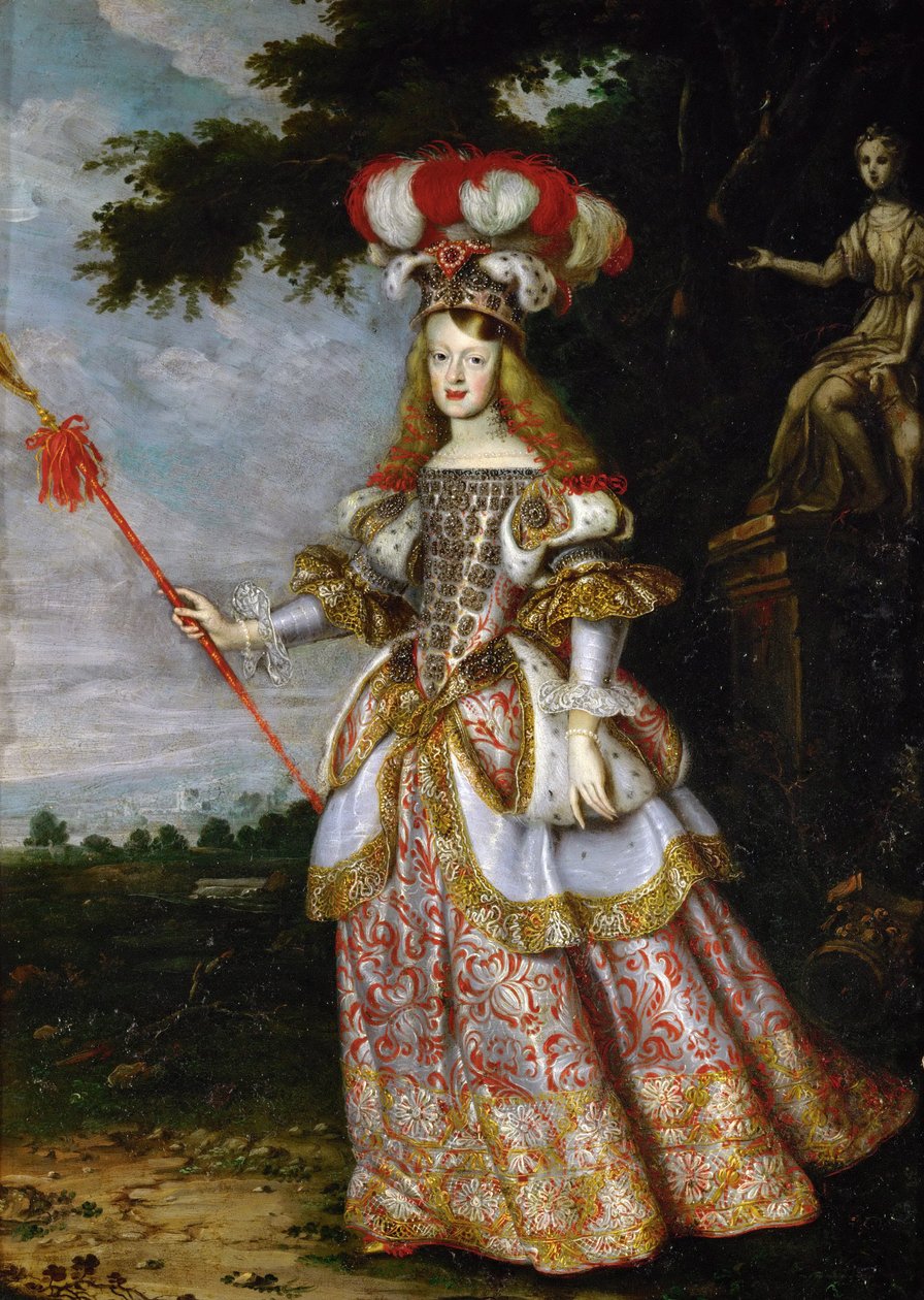 Infanta Margaret Theresa (1651-1673), kejserinde, i teaterkjole af Jan Thomas van Ieperen